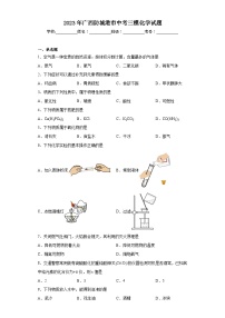 2023年广西防城港市中考三模化学试题（含答案）