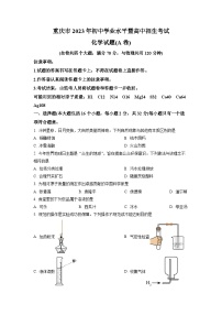 2023年重庆市中考化学真题（A、B卷）（含答案）