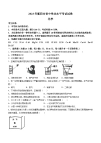 2023年湖南省衡阳市中考化学真题（无答案）