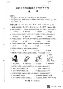 2023年河南省中考化学中考真题