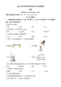 2022年广西百色市中考化学真题（原卷版）