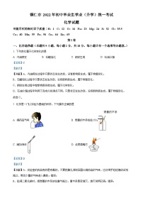 2022年贵州省铜仁市中考化学真题（解析版）