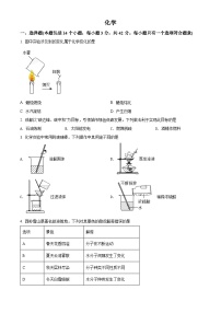 2022年四川省成都市中考化学真题（原卷版）