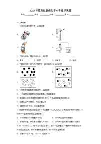 2023年黑龙江省绥化市中考化学真题（含答案）