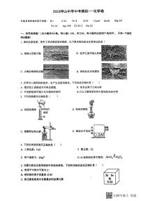 2023年广东省深圳市坪山区坪山中学中考模拟化学试卷