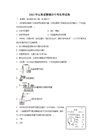 2023年山东省聊城市中考化学试卷（含解析）