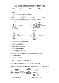 2023年河北省廊坊市安次区中考二模化学试题（含答案）