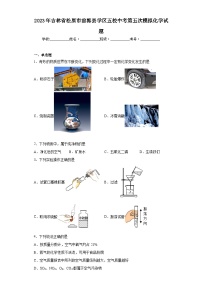 2023年吉林省松原市前郭县学区五校中考第五次模拟化学试题（含解析）