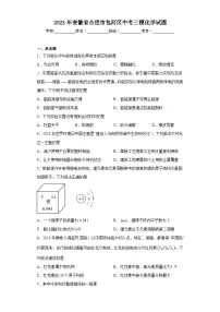 2023年安徽省合肥市包河区中考三模化学试题（含解析）