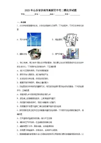 2023年山东省济南市高新区中考二模化学试题(含解析)