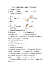 2023年黑龙江省齐齐哈尔市中考化学试卷（含解析）