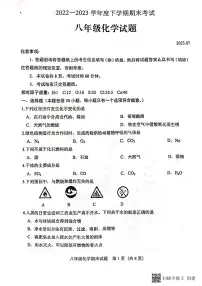 山东省泰安市肥城市2022-2023学年八年级下学期期末考试化学试题