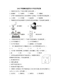 2023年湖南省益阳市中考化学试卷(含解析)