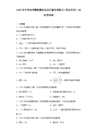 2023年中考化学模拟题知识点汇编专项练习（河北专用）-06化学用语