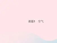 初中化学人教版九年级上册课题1 空气评课ppt课件