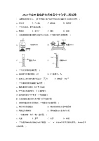 2023年山东省临沂市莒南县中考化学二模试卷