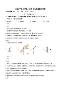 _2021年湖北省鄂州市中考化学真题及答案