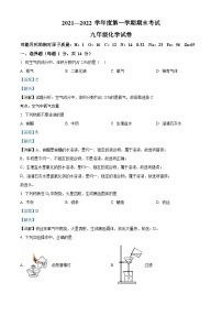 精品解析：河南省商丘市夏邑县2021-2022学年九年级上学期期末化学试题（解析版）