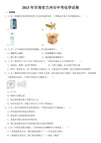 2023年甘肃省兰州市中考化学试卷【附参考答案】