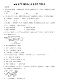 2023年四川省凉山州中考化学试卷【附参考答案】