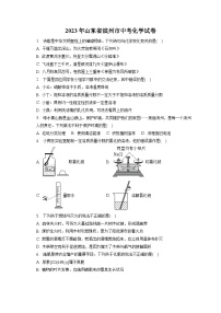 2023年山东省滨州市中考化学试卷(含答案解析)