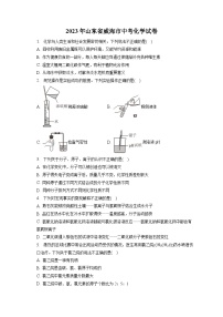 2023年山东省威海市中考化学试卷(含答案解析)