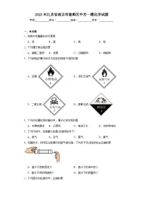 2023年江苏省南京市建邺区中考一模化学试题（含解析）