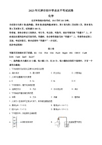 2023年天津市中考化学真题及答案解析