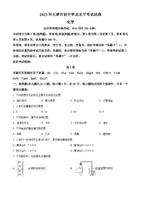 2023年天津市中考化学真题及答案解析
