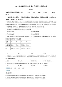 2023年内蒙古赤峰市中考化学真题（含解析）