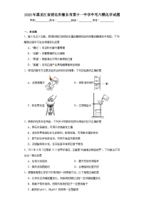 2023年黑龙江省绥化市肇东市第十一中学中考六模化学试题（含解析）