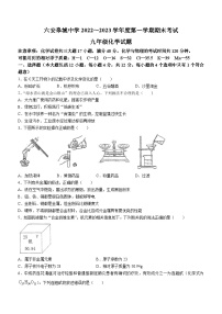 安徽省六安市金安区皋城中学2022-2023学年九年级上学期期末化学试题(无答案)