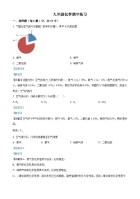 北京市朝阳区2022-2023学年九年级上学期期中化学试题（解析版）