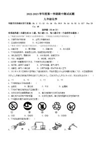 江苏省扬州市宝应县2022-2023学年九年级上学期期中化学试题(无答案)