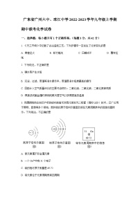 广东省广州市第六中学、珠江中学2022-2023学年九年级上学期期中联考化学试题