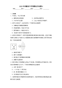2023年安徽省中考预测化学试题6(含解析)