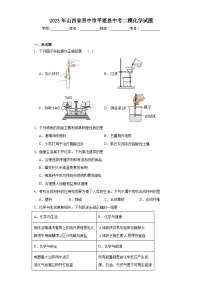 2023年山西省晋中市平遥县中考二模化学试题（含解析）