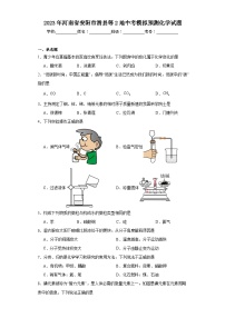 2023年河南省安阳市滑县等2地中考模拟预测化学试题（含解析）