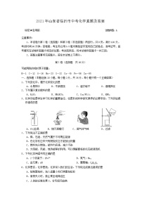 _2021年山东省临沂市中考化学真题及答案