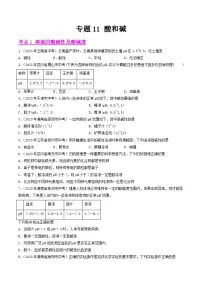 2023年中考化学真题分类汇编——专题11 酸和碱（全国通用）