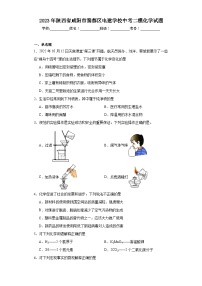 2023年陕西省咸阳市秦都区电建学校中考二模化学试题（含解析）