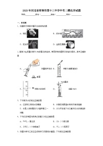 2023年河北省邯郸市第十三中学中考二模化学试题（含解析）