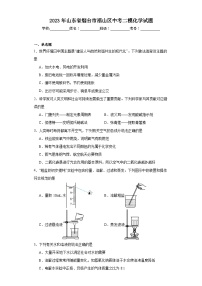 2023年山东省烟台市福山区中考二模化学试题（含解析）