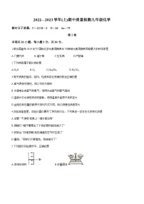 福建省南平市光泽县2022-2023学年九年级上学期期中化学试题