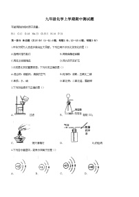 辽宁省沈阳市第一八四中学2022-2023学年九年级上学期期中化学试题