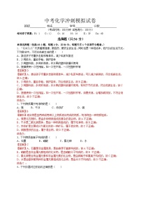 中考化学冲刺模拟试卷03（含解析）