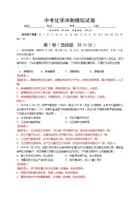 中考化学冲刺模拟试卷04（含解析）