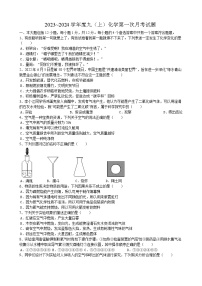 安徽省合肥市第四十一中学2023_2024学年九年级上学期第一次月考化学试题