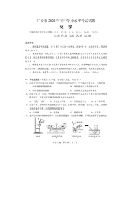 2022年四川省广安市中考化学真题