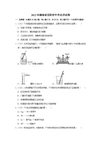 2022年湖南省岳阳市中考化学试卷